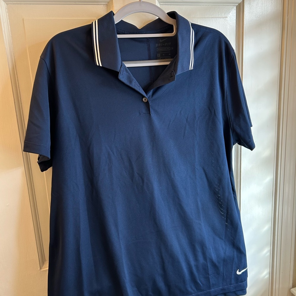 Nike Women’s Dri-Fit Golf Polo Shirt in Deep Blue